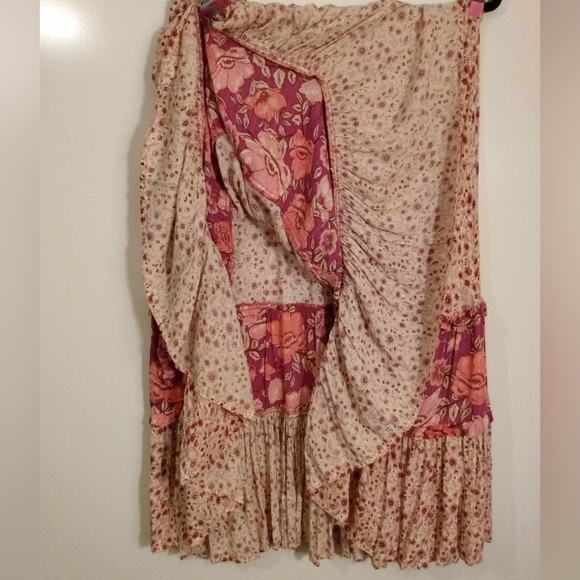 Spell & The Gypsy Winona tiered skirt "Berry" size Large NWOT - Picture 12 of 13